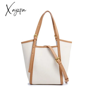 Xajzpa - Fashion High-End Shopping Composite Bag For Women Totes Shoulder Bags 2 Size Female Handbag